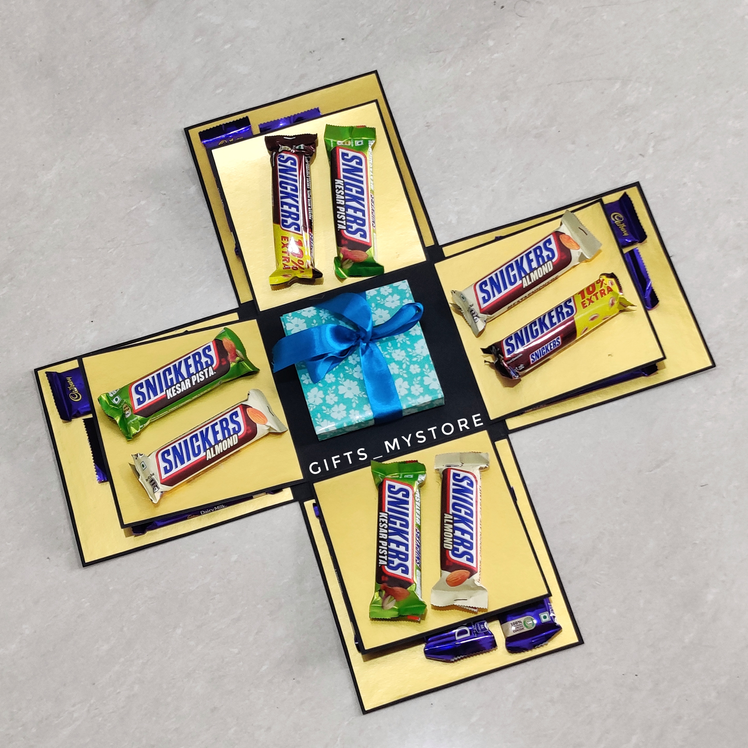 2 LAYER DAIRY MILK AND SNICKERS CEB